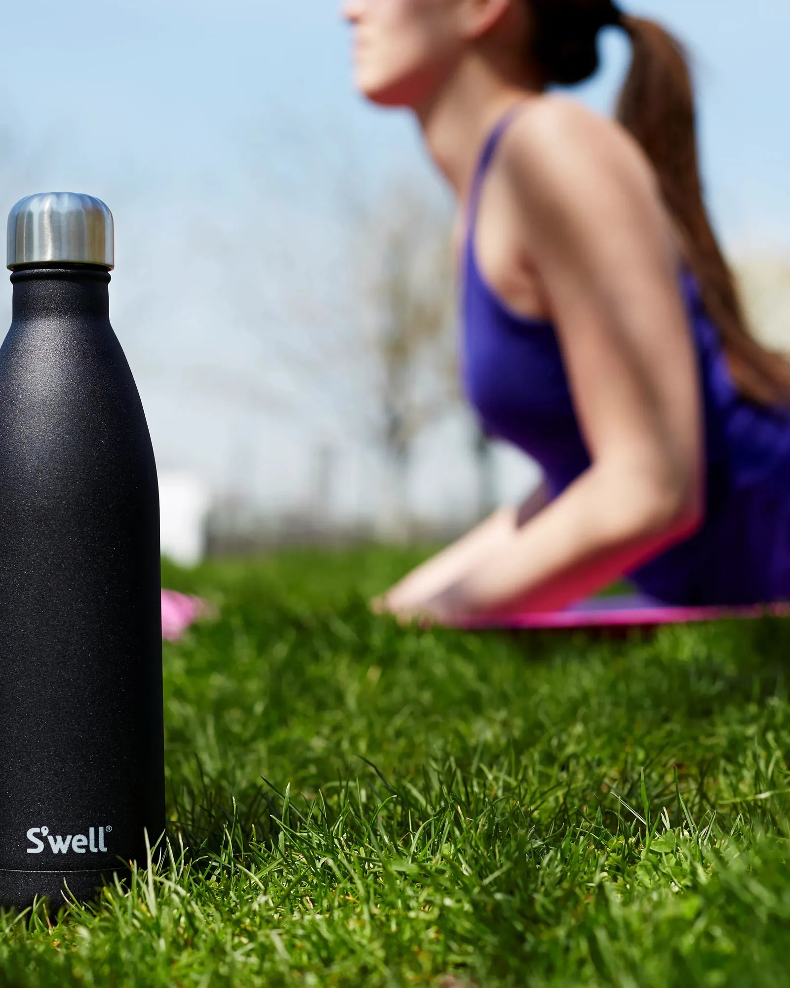 Custom insulated stainless steel 17 oz water bottle - 1